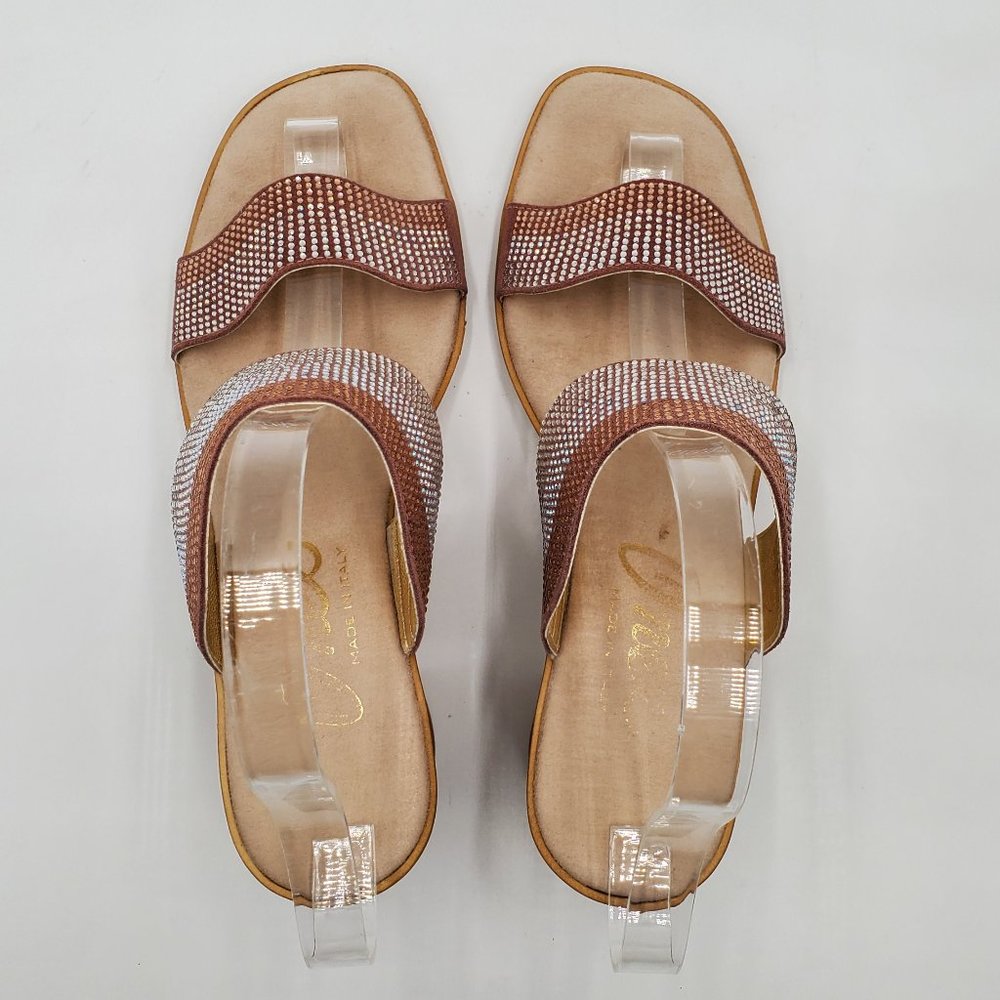 Onex Rhinestone Block Heel Sandals - Picture 7 of 16